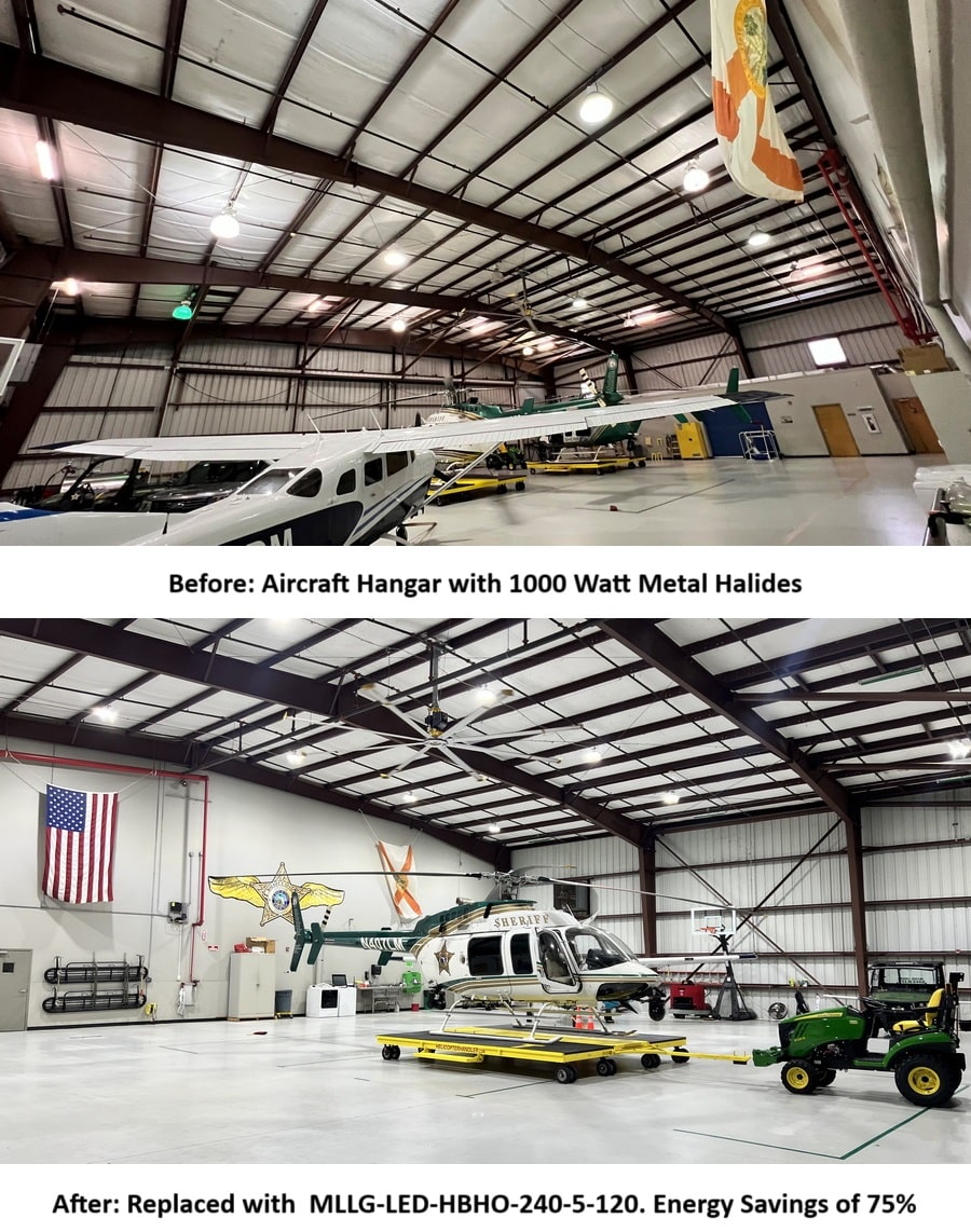 Before And After Aircraft Hangar