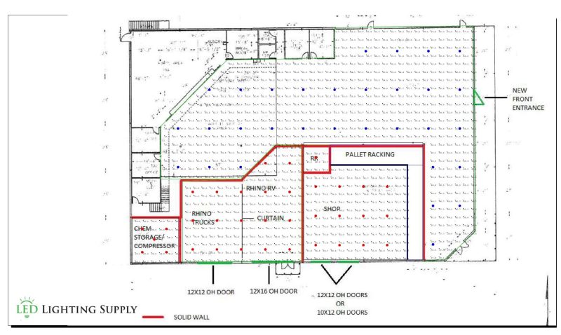 Car Dealership Lighting Plan 2