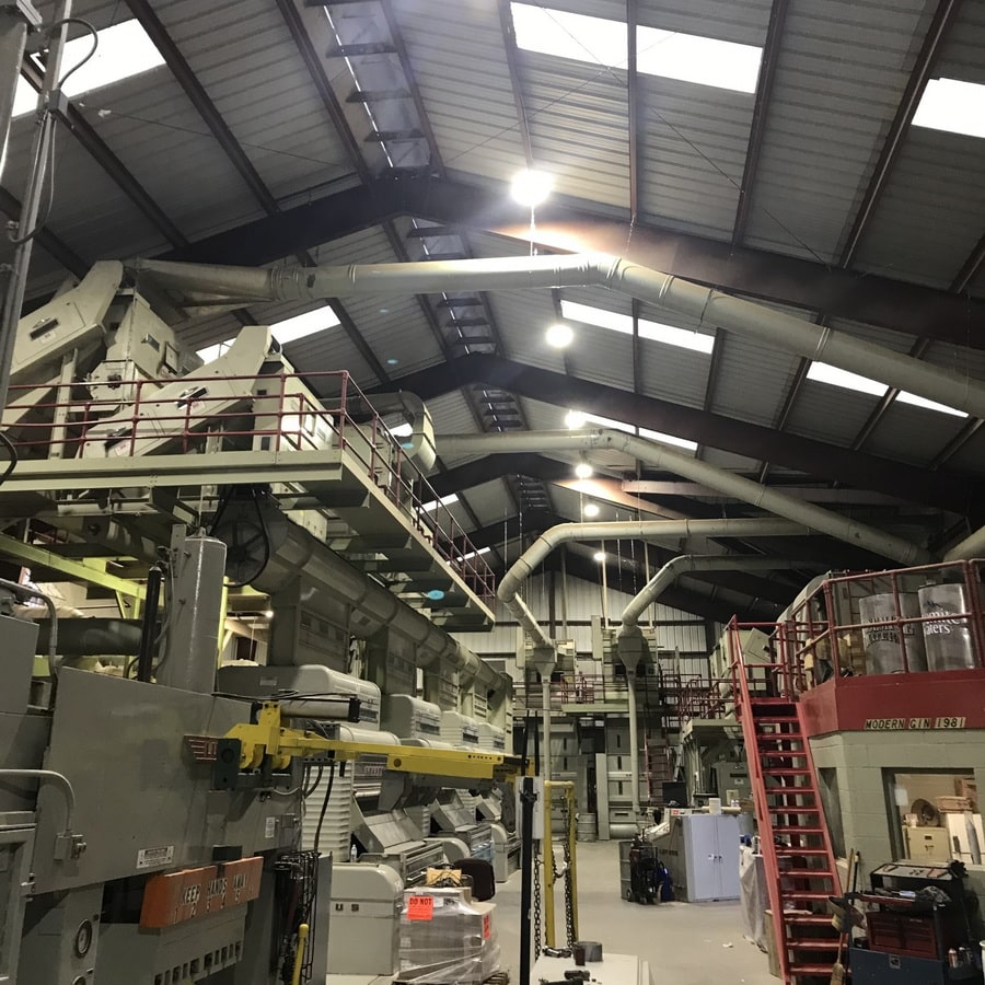 LED Lights in Industrial Space