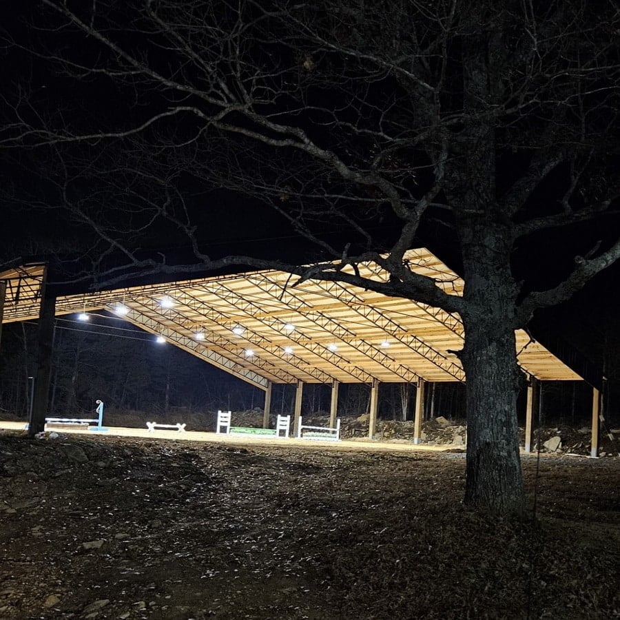 Covered Horse Arena Lighting