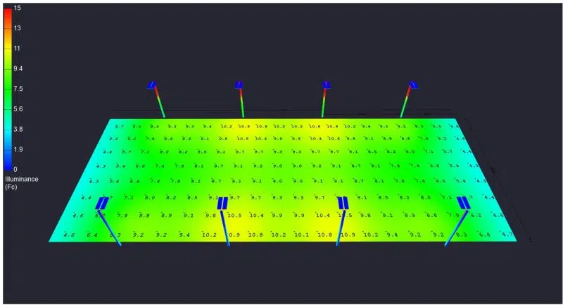 Horse Arena Solar Lighting Plan 2