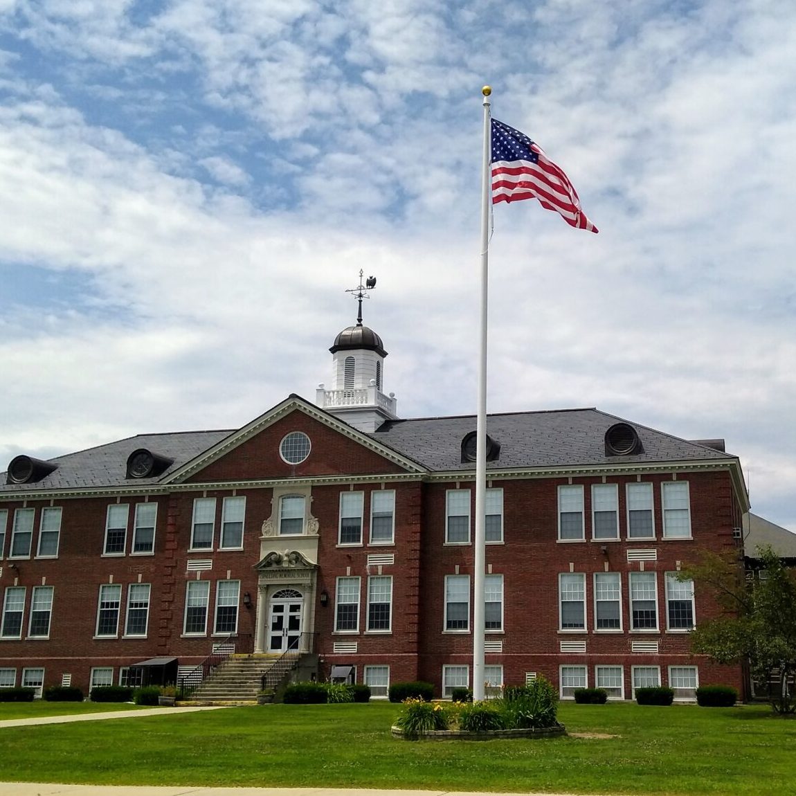 Flag Poles with Internal Halyard