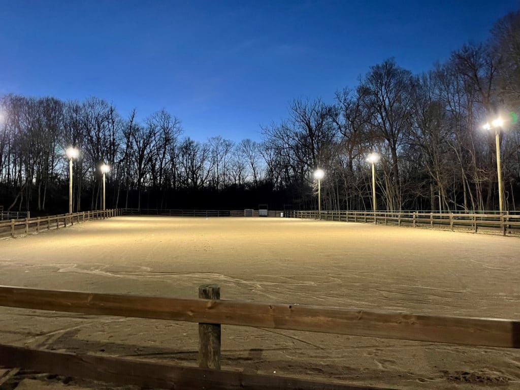 Outdoor Area with Flood Lights