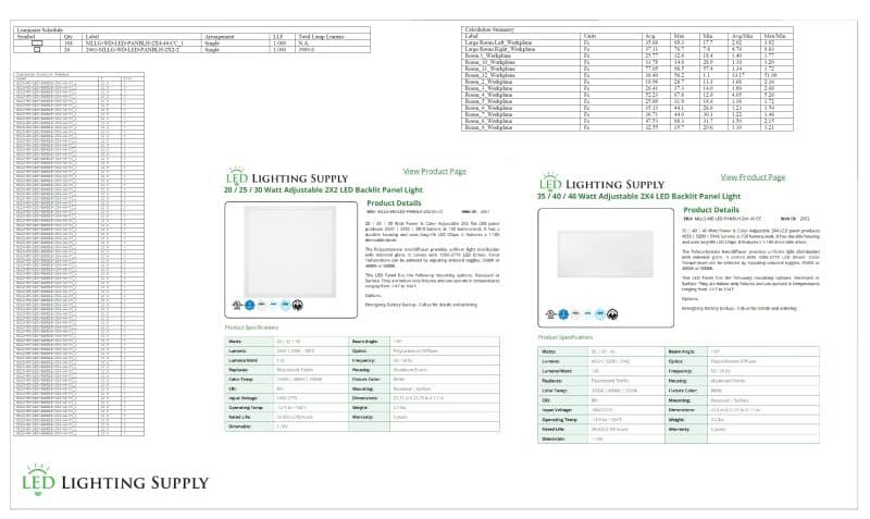 Power Plant Lighting Plan 1