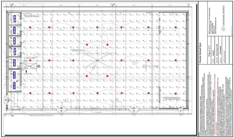School Gym Lighting Plan