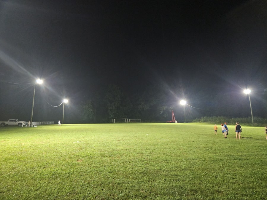 Soccer Field With Mllg Ag Led Imf 400 5 60 Tr