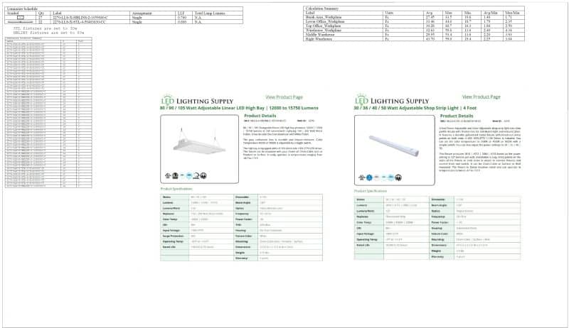 Warehouse Lighting Plan 1