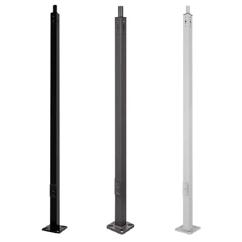 White Bronze Black Poles