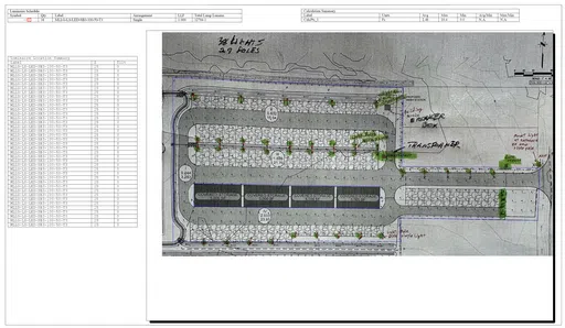 Parking Lot Lighting Plan