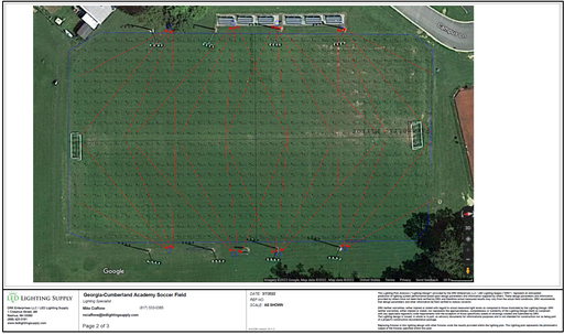 Soccer Field Lighting Plan